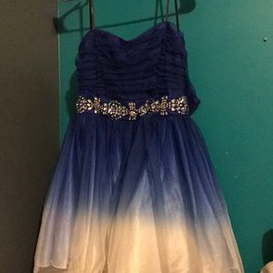 A short formal dress.